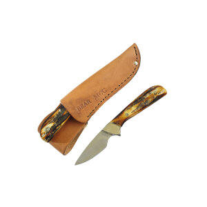 6 5/8" Genuine India Stag Bone Invincible Skinner Sheath, BE-582