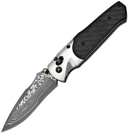 Arcitech, Damascus, Carbon Fiber Handle, Plain, SOGA03-P