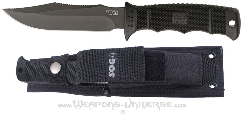 Seal Pup, Special Edition, Black TiNi, Plain Edge, SOG Knives, 99024