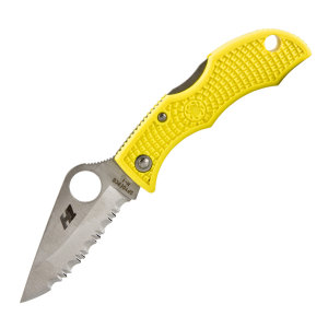 Ladybug Salt, Yellow FRN Handle, Serrated,  LYLS3