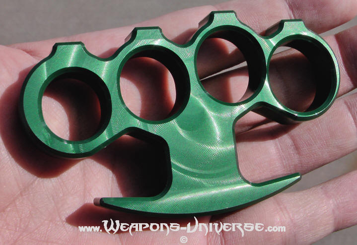 Small Green Brass Knuckles