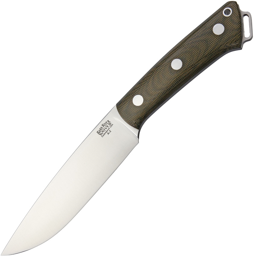 Bark River BA01214MGC Fox River II Green Canvas Knife