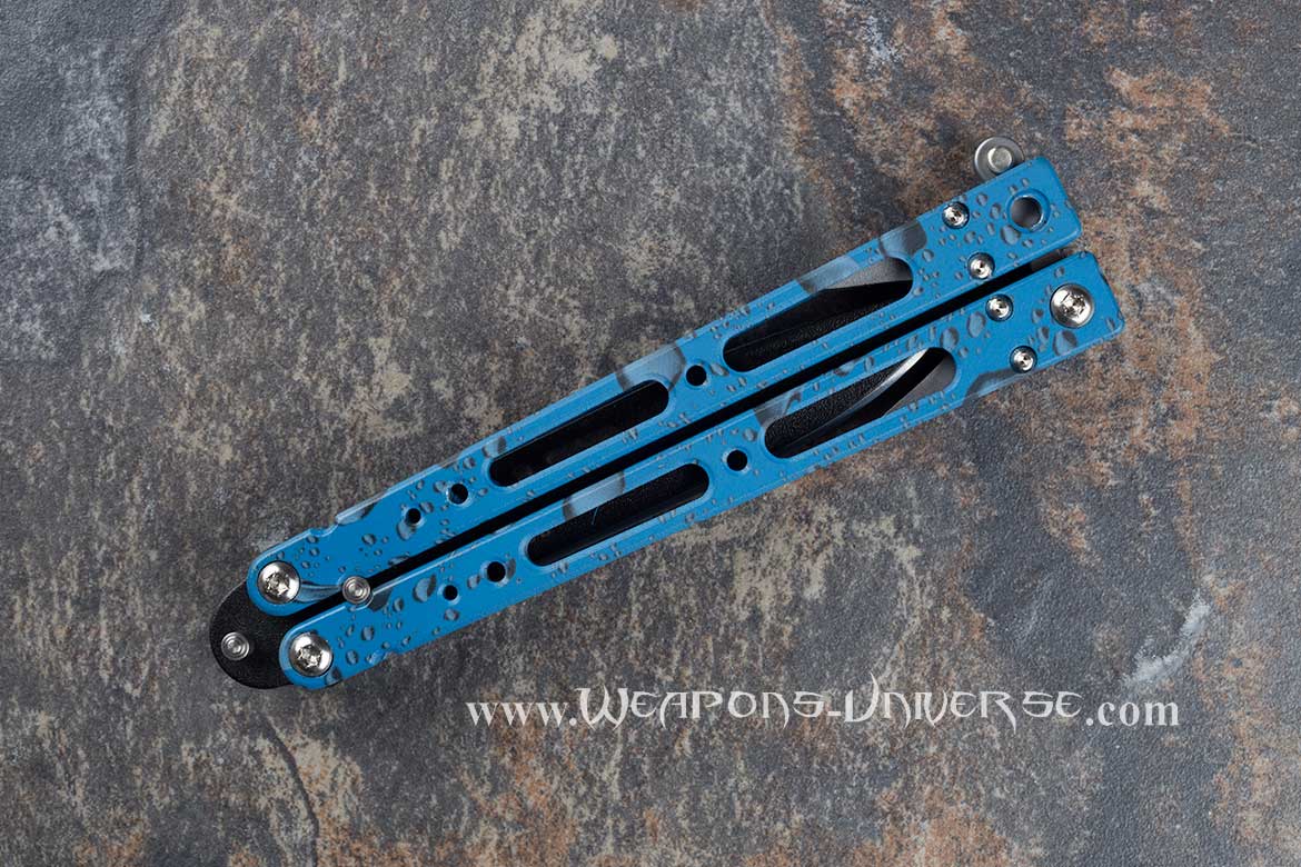 Bear Ops Bear Song IV Butterfly Knife, Blue, 35018