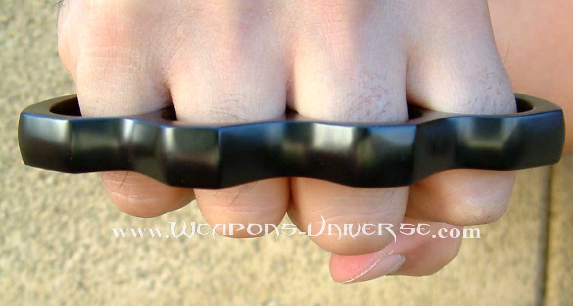 Large Black Brass Knuckles