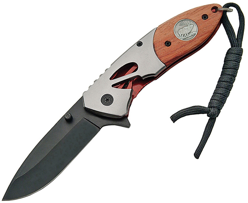 China Made CN300272DE Deer Track Linerlock A/O Knife