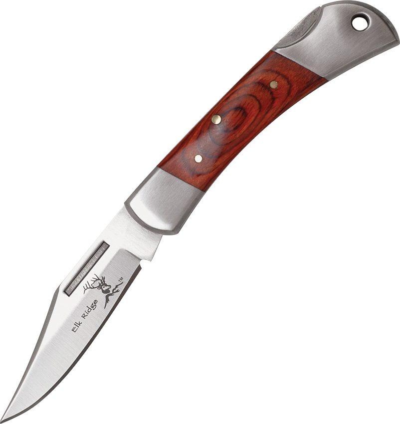 Elk Ridge ER123W Lockback Knife, Pakkawood