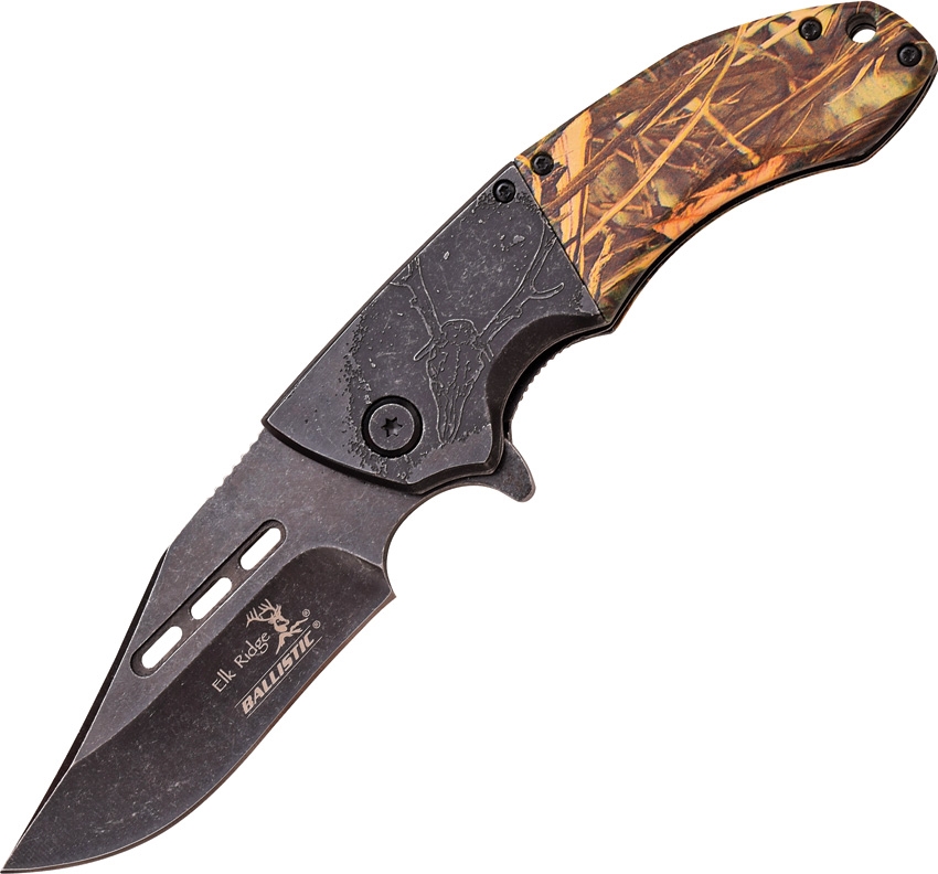 Elk Ridge ERA006GC Linerlock A/O Knife, Gray