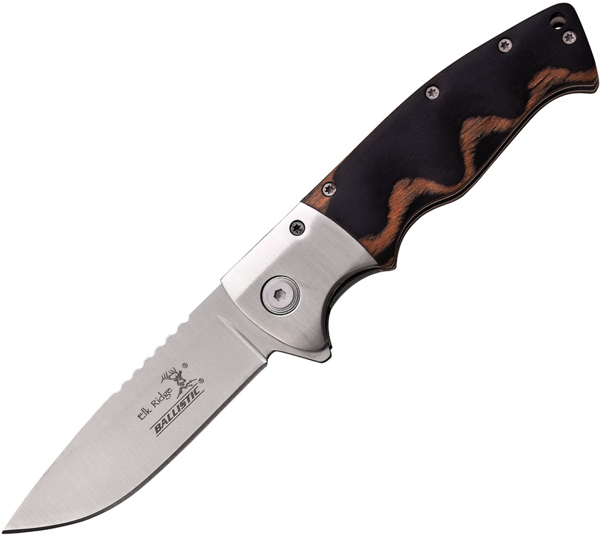 Elk Ridge ERA010SGY Linerlock A/O Knife, Gray