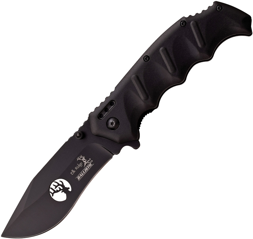 Elk Ridge ERA158BK Linerlock A/O Knife, Black