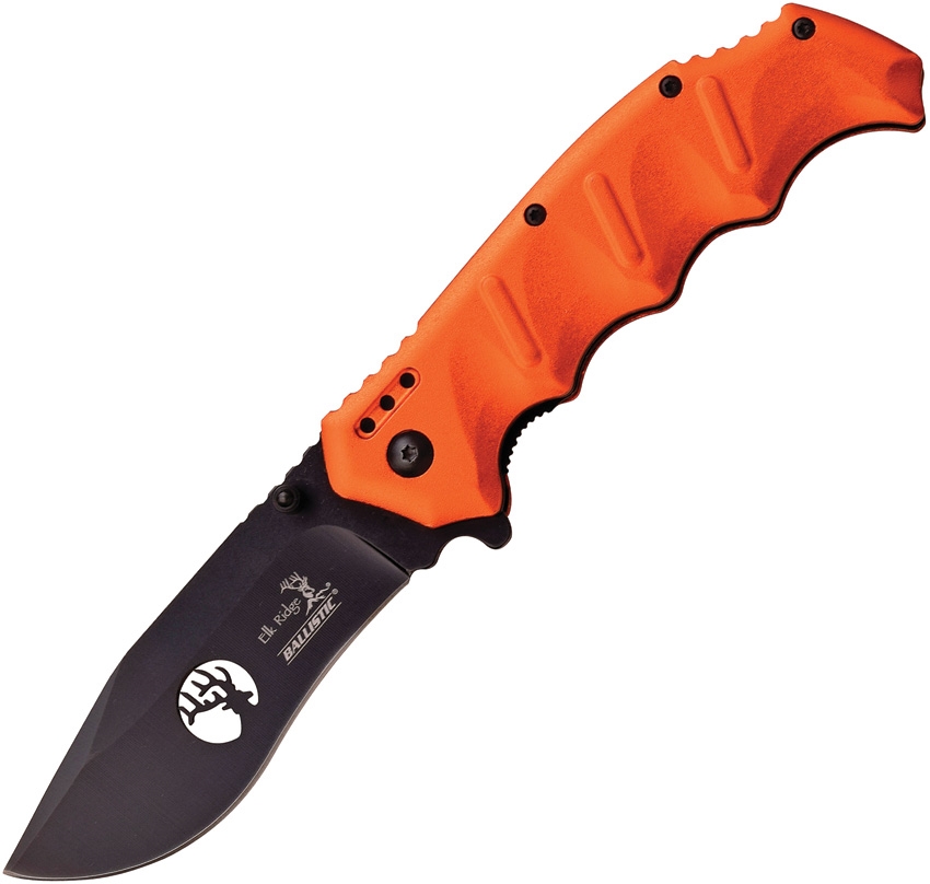 Elk Ridge ERA158OR Linerlock A/O Knife, Orange