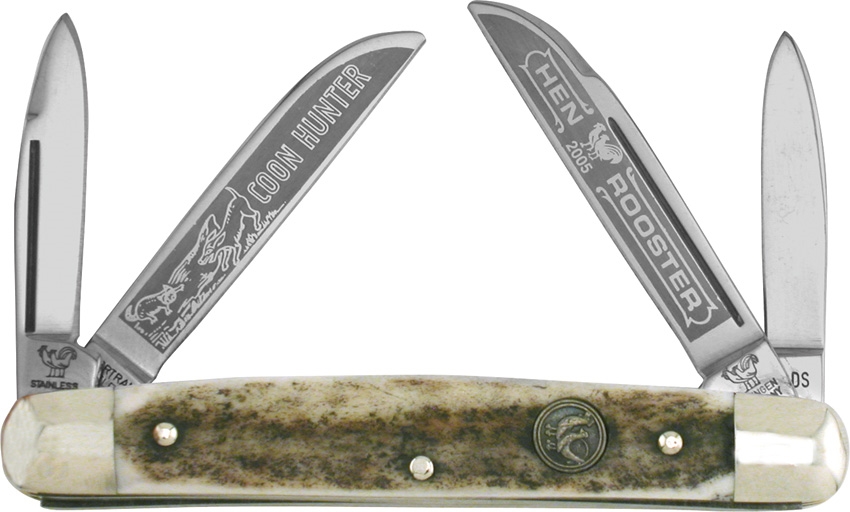 Hen and Rooster HR214DSCH Coon Hunter Congress Knife