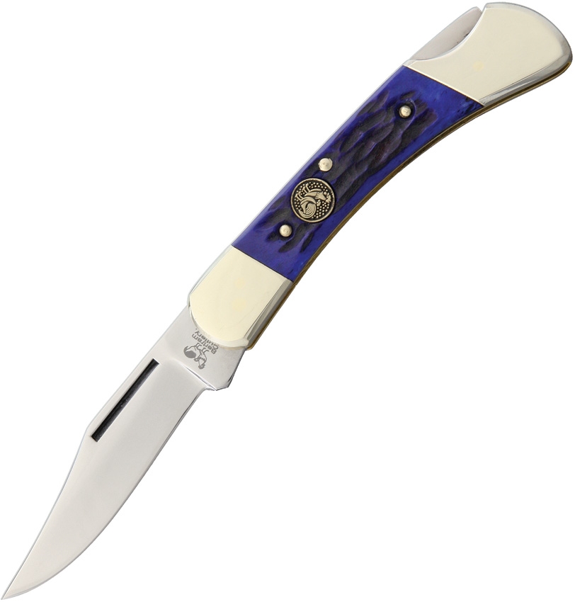 Hen and Rooster HR351DBJB Lockback Dark Blue Jig Bone Knife