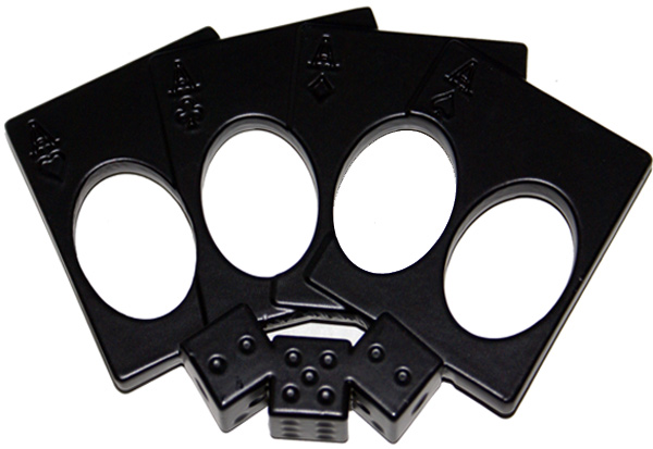 Lucky Punch Brass Knuckles, Black