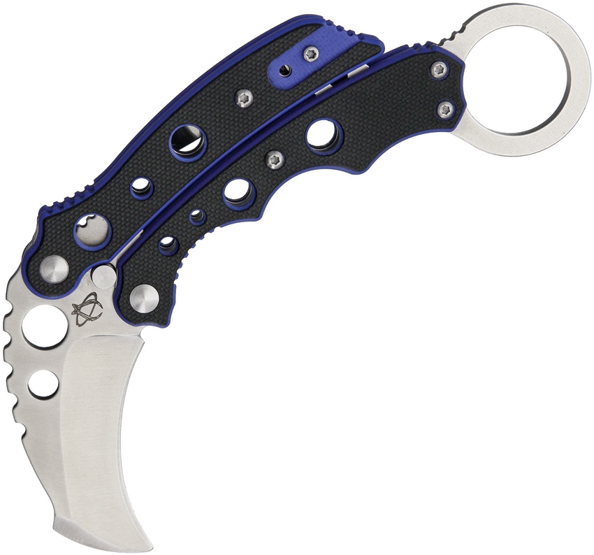 Mantis MANMK4B Vuja De Karambit Knife, Blue