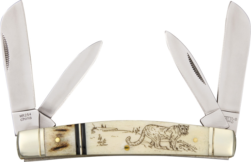 Marbles MR254 Scrimshaw Series Congress Knife
