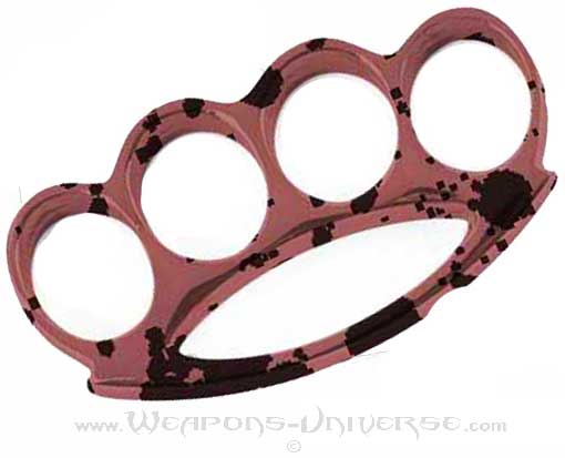 Renegade Brass Knuckles, Maroon Grunge, Medium