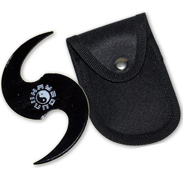 Tai Chi Wave Throwing Star, Black